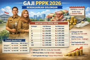 Besaran Gaji P3K 2026 Pangkat Golongan dan Rinciannya: Informasi Terbaru untuk Calon Pegawai Pemerintah