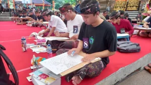 Generasi Muda Bali Unjuk Kreativitas Melalui Lomba Seni Lukis Wayang Klasik di PKB 2026