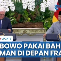 Momen Hangat Prabowo Sapa Presiden Frank-Walter Steinmeier di Istana Jakarta