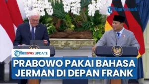 Momen Hangat Prabowo Sapa Presiden Frank-Walter Steinmeier di Istana Jakarta