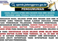 Pengumuman SPMB Jateng 2026: 228.000 Calon Murid Lolos Seleksi, Daftar Ulang Segera!