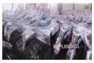 Ribuan Motor Listrik MBG Mangkrak di Gudang Sentul, Kejagung Tolak Penyitaan