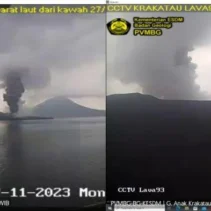 Anak Krakatau Erupsi Dua Kali, Warga Dilarang Beraktivitas di Radius 3 km
