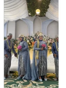 Momen Langka Pernikahan Pasangan Kembar di Nigeria yang Menggemparkan Media Sosial