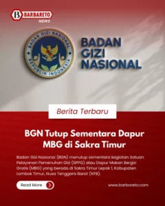 Soal Penutupan Sementara Dapur MBG, BGN Disarankan Libatkan Pemda dan Mitra