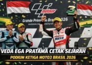 Veda Ega Pratama Raih Podium dan Waktu Lap Tercepat di Moto3 Ceko, Bos Honda Beri Apresiasi