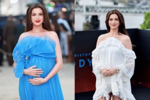 Kumpulan Potret Anne Hathaway Pamer Baby Bump Saat Promo The Odyssey, Aktris Ini Tampil Percaya Diri